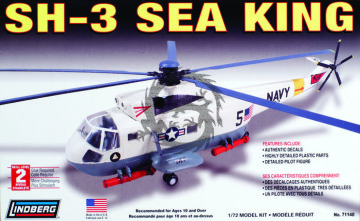 SH-3 Sea King - Lindberg  71140 skala 1/72