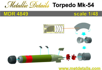 Torpedo Mk-54 - Metallic Details  MDR4849 skala 1/48