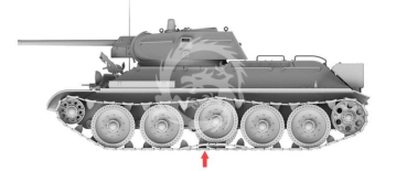T34E First Type of Spaced Armour T34-76 (112 factory) - Border Model BT-009 skala 1/35