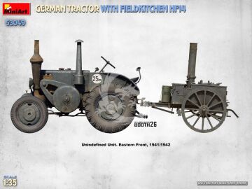 German Tractor w/Fieldkitchen Hf14 - MiniArt 53049 skala 1:35