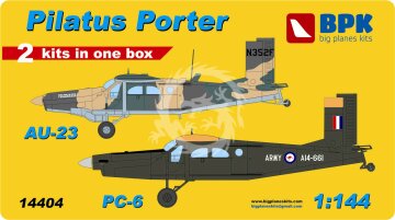 Pilatus Porter 2w1 AU-23 i PC-6 BPK big planes kits 14404 1/144