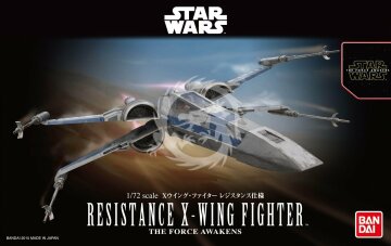 X-Wing Starfighter Blue Squadron Resistance - The force awakens Bandai 1/72 Star Wars