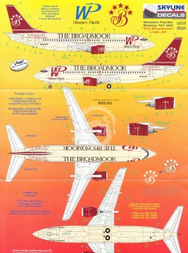 Kalkomania do Boeing 737 Western Pacific Airlines 