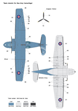 Zestaw kalkomanii PBY Catalina Part.1 (PBY-5/5A), Wolfpack WD72003 skala 1/72