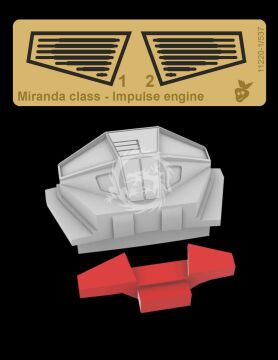 Miranda class - Impulse engine Green Strawberry 11220 skala 1/537