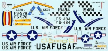 F-84F Thunderstreak USAF Kinetic K48113 skala 1/48