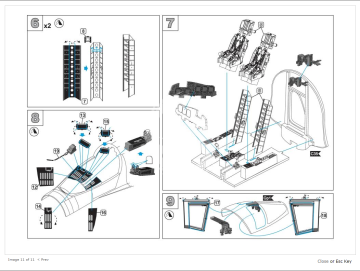 MDR7235 Cockpit set for aircraft model Su-34-Metallic Details 1/72