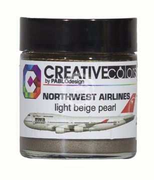 Farba Northwest Airlines light beige pearl  Color 30 ml - Creatve Color CC-PA058