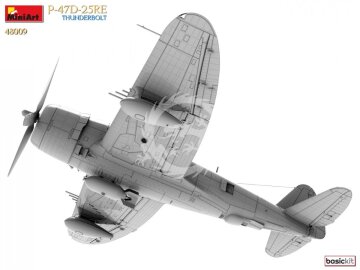  P-47-D25RE Thunderbolt Basic Kit MiniArt 48009 skala 1/48