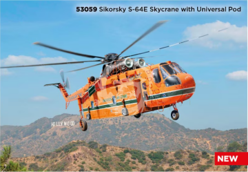 PRZEDSPRZEDAŻ - Sikorsky S-64E Skycrane with Universal Pod -  ICM 53059 skala 1/35