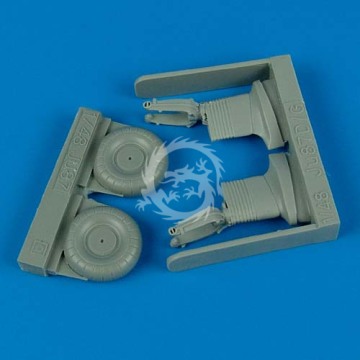 Junkers Ju 87 Stuka - Uncovered Wheel II for Hasegawa -  Quickboost QB 48260 skala 1/48