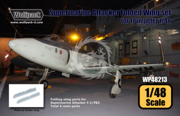 Supermarine Attacker Folded Wing Set for Trumpeter - Wolfpack WP48213 skala 1/48