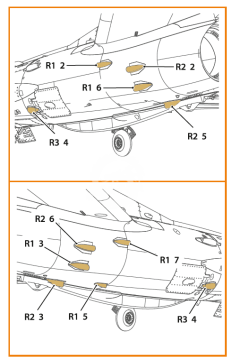 MiG-19P/PM Air intake for - Clear Prop kits Clear Prop! CPA72172 skala 1/72