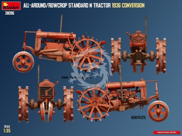 All-Around/Rowcrop Standard N Tractor 1936 Conversion - MiniArt 38096 skala 1/35