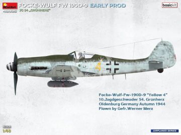  Focke-Wulf Fw 190D-9 Early Prod. JG 54 Grünherz Basic Kit. - MiniArt 48035 skala 1/48