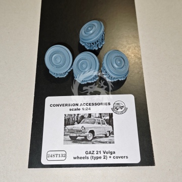 Gaz 21 Volga wheels ( type 2 ) + convers - Start43 St132 skala 1/24