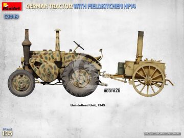 German Tractor w/Fieldkitchen Hf14 - MiniArt 53049 skala 1:35