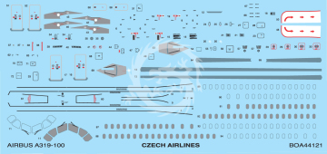 Airbus A319-100 - Czech Airlines OK-NEP - decal BOA44121