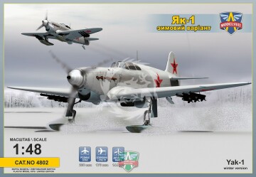 Jak-1 Yak-1 Soviet fighter on skis ModelSvit  4802 skala 1/48