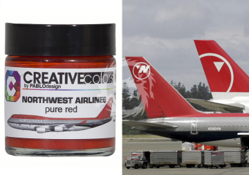 Farba Northwest Airlines pure red Color 30 ml - Creatve Color CC-PA059
