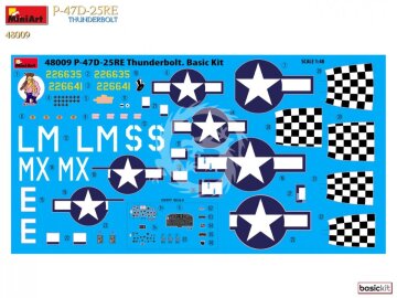  P-47-D25RE Thunderbolt Basic Kit MiniArt 48009 skala 1/48