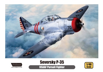 Seversky P-35 USAAC Pursuit Fighter Wolfpack  WP14814 skala 1/48