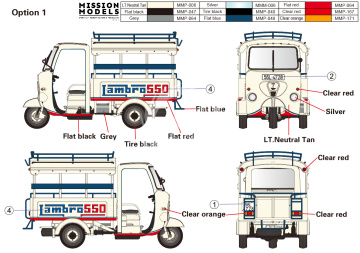 PRZEDSPRZEDAŻ - 60‘~70’s Saigon Shuttle Motor-Tricycle Depot and a take break drive [2 kits In 1 box] Gecko Models 35GM0113 skala 1/35