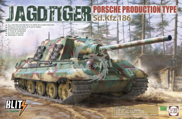 Jagdtiger Sd.Kfz. 186 Porsche Production type (Blitz) - Takom 8003 skala 1/35