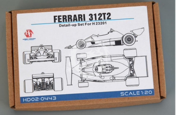 Waloryzacja do modelu FERRARI 312T2 Detail up Set for H 23201 Hobby Design HD02-0443 skala 1/20 