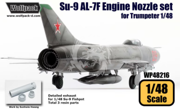 Su-9 Fishpot AL-7F Engine Nozzle set For Trumpeter -  Wolfpack WP48216 skala 1/48