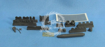 NA ZAMÓWIENIE - USN loading cart with torpedo Mk-46 - Metallic Details MDR4851 skala 1/48