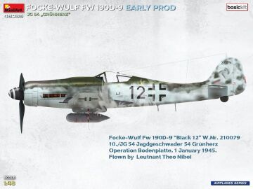  Focke-Wulf Fw 190D-9 Early Prod. JG 54 Grünherz Basic Kit. - MiniArt 48035 skala 1/48