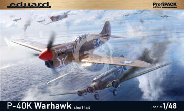 P-40K short tail - Eduard 82243 skala 1/48
