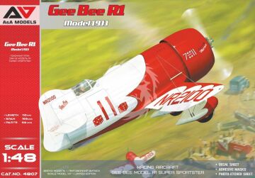 PRZEDSPRZEDAZ - Gee Bee R1 racing aircraft ( 1933 ver.) - A&A Models AAM4807 skala 1/48
