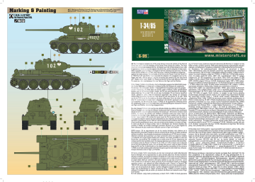 G95 T-34 '102 Rudy' skala 1:35 - MisterCraft mscG95 
