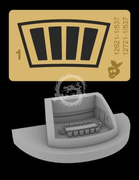 12721 Constitution class (refit) - VIP/Officers Mess Green Strawberry for Star Trek scale 1/537