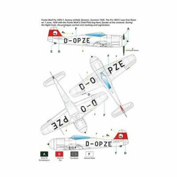 Focke Wulf Fw 190 V-1 Classic Airframes R8-009 skala 1/48