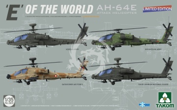 PREORDER - E of the World AH-64E Attack Helicopter Limited Edition Takom 2603 1/35