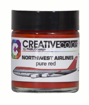 Farba Northwest Airlines pure red Color 30 ml - Creatve Color CC-PA058