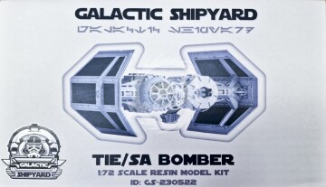 Tie/sa Bomber skala 1/72 Gaactic shipyard GS-230522