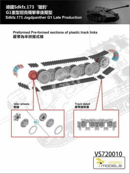 Sd.Kfz. 173 Jagdpanther G1 late production Vespid Models VS720010 skala 1/72
