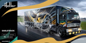 Eagletruck ciężarówka Renault G260 z naczepą - Heller 80784 skala 1/24