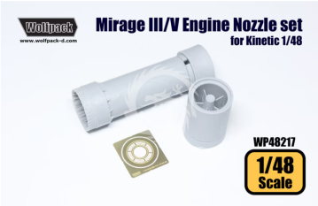 Mirage III/V SNECMA ATAR 9C Engine Nozzle set - Wolfpack WP48217 skala 1/48