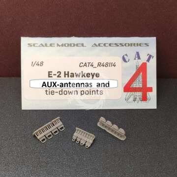 NA ZAMÓWIENIE - E-2 Hawkeye AUX- anetnnas and tie - down poins - Cat4 R48114 skala 1/48