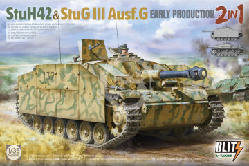PRZEDSPRZEDAZ - StuH42 & StuG III Ausf.G Early Production 2 in 1 (Blitz) - Takom 8009 skala 1/35