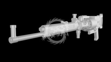 7.62 mm ShKAS Aircraft Machine Gun – 3D Printed - Metallic Details MDR3284 skala 1/32