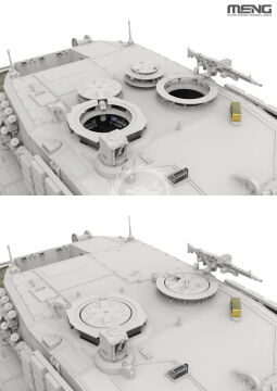 German Main Battle Tank Leopard 2A4 - MENG-Model TS-058 skala 1/35