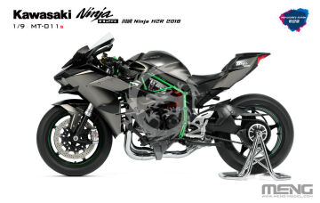Kawasaki Ninja H2R 2018 (Pre-colored Edition) MENG-Model MT-011s skala 1/9