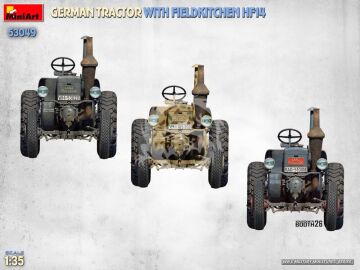 German Tractor w/Fieldkitchen Hf14 - MiniArt 53049 skala 1:35