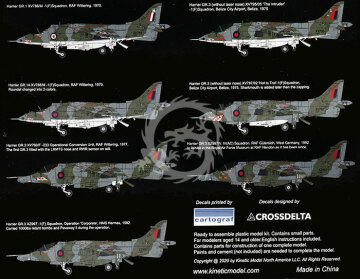 Harrier GR1/GR3 Kinetic 48060 skala 1/48